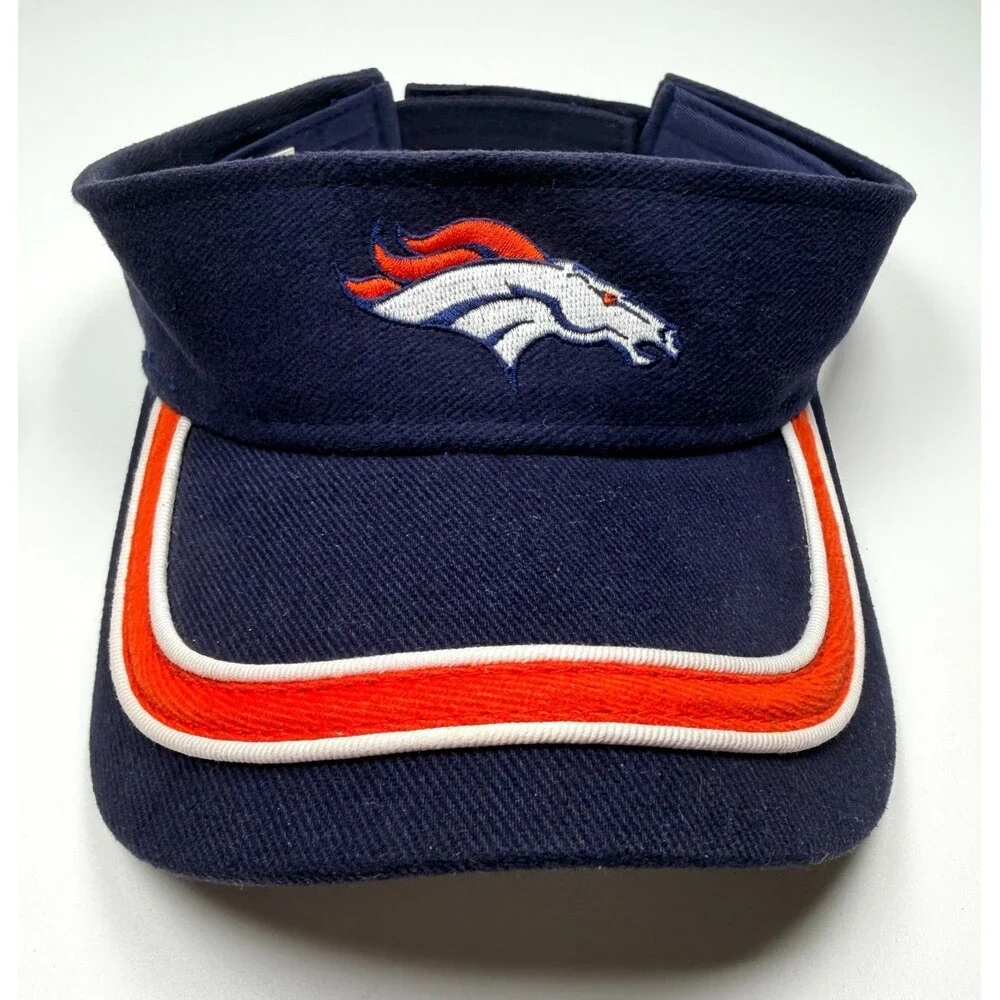 Denver Broncos Y2K  Adjustable Visor Hat NFL Football GameDay & Brian Griese Pin